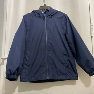 Navy Windbreaker Jacket